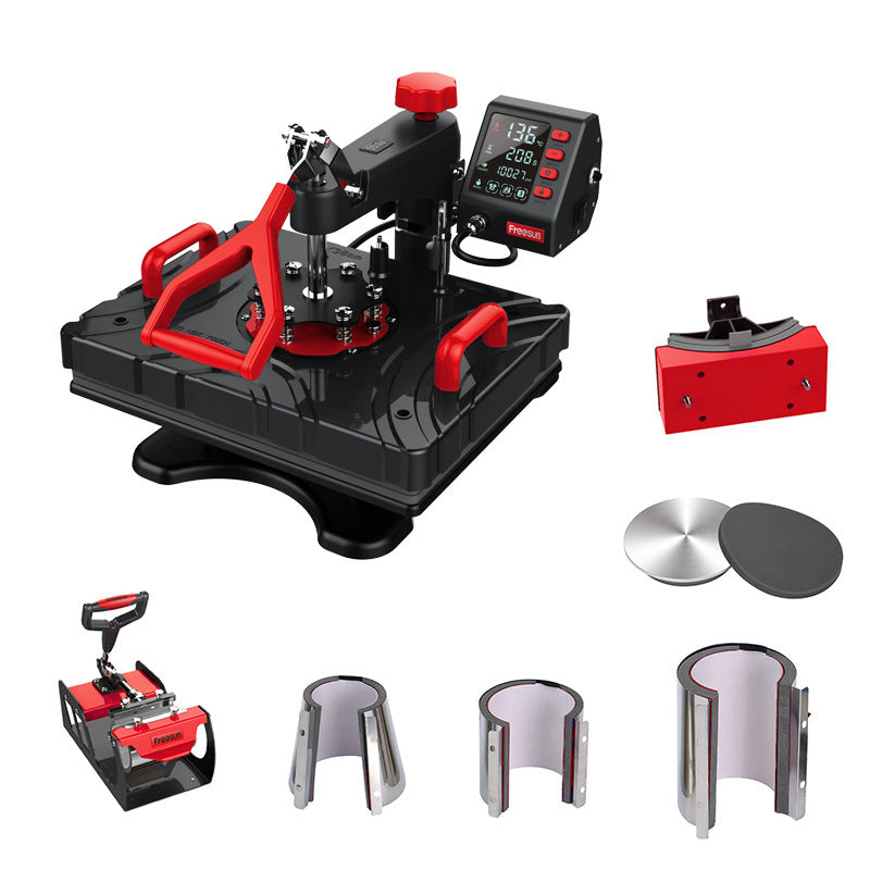 Heat Press 12x15, 5 in 1 Heat Press Machine for T Shirts, Tumblers Glass and Plates