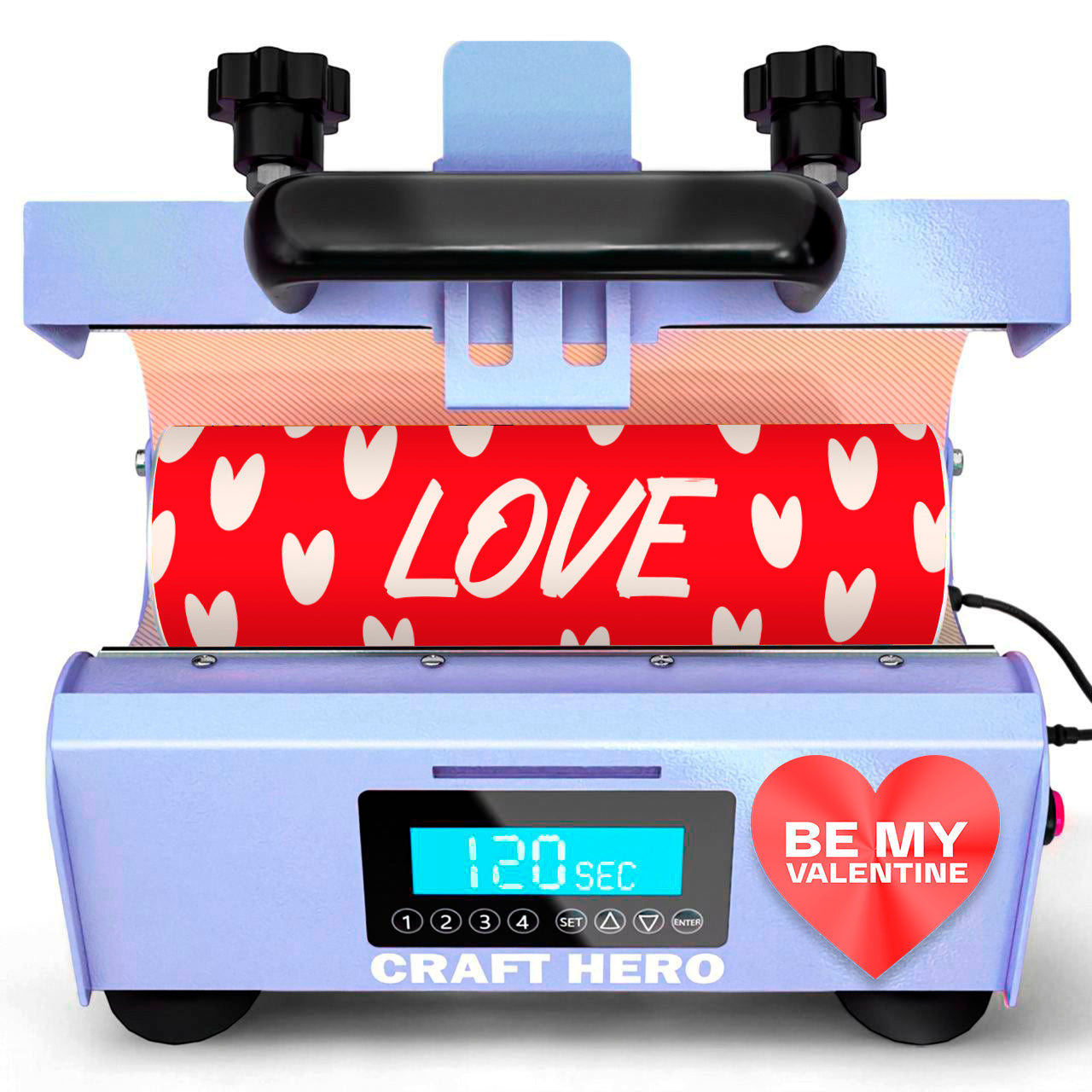 Tumbler Heat Press Machine Craft Hero for 11oz, 15oz,16oz, 20oz, 30oz Tumblers, Cups, Mugs